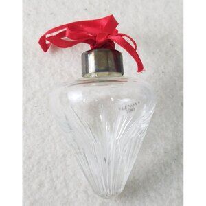 Lenox Crystal Starlight Christmas‎ Ornament in Original Box 1989 silver collar
